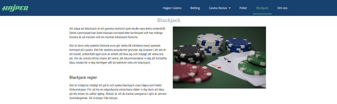 Hajper Casino: Betalningsmetoder